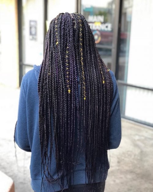 Thin feed-in braids