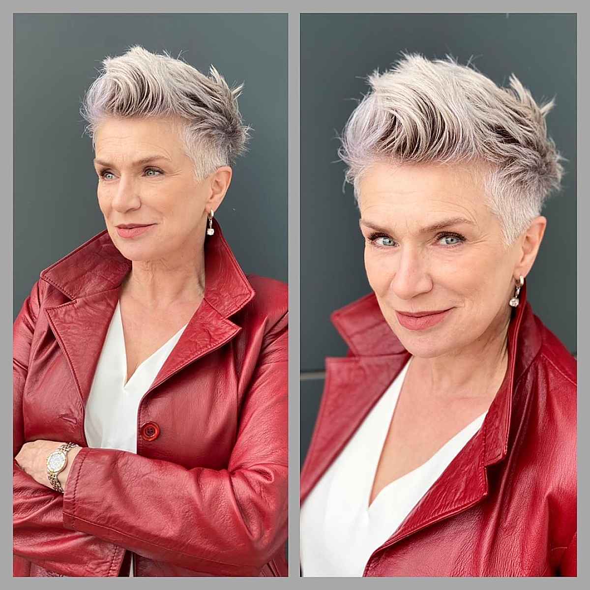 Pixie cutting intermittent ladies over 60