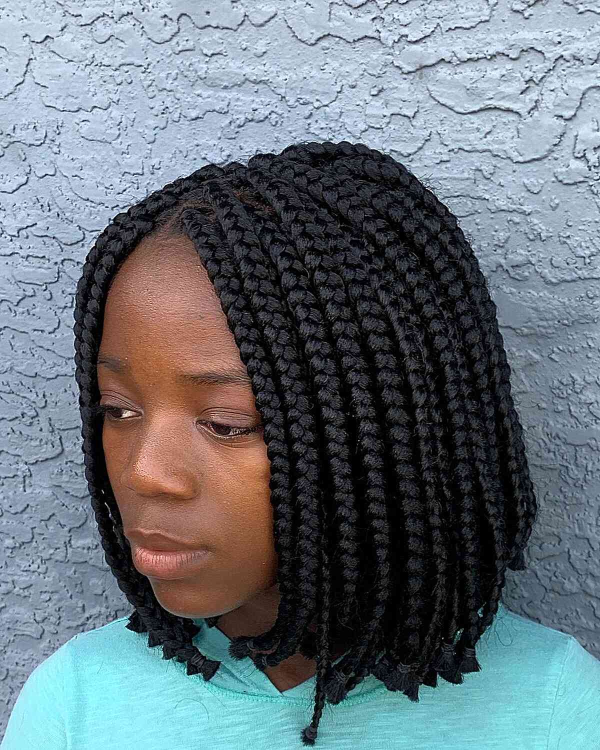 Short Bob with Black Women Boxes