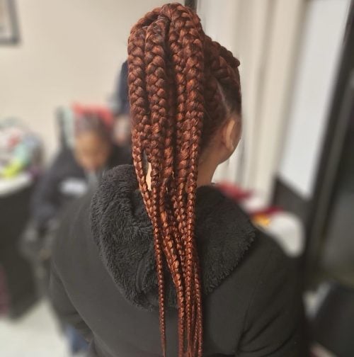 Jumbo Red Box Braids