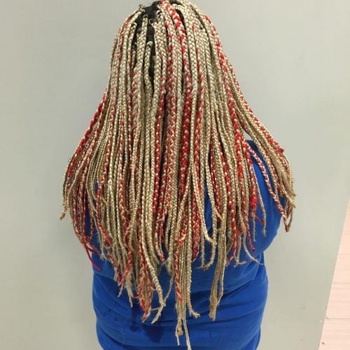 Red and blonde boxes