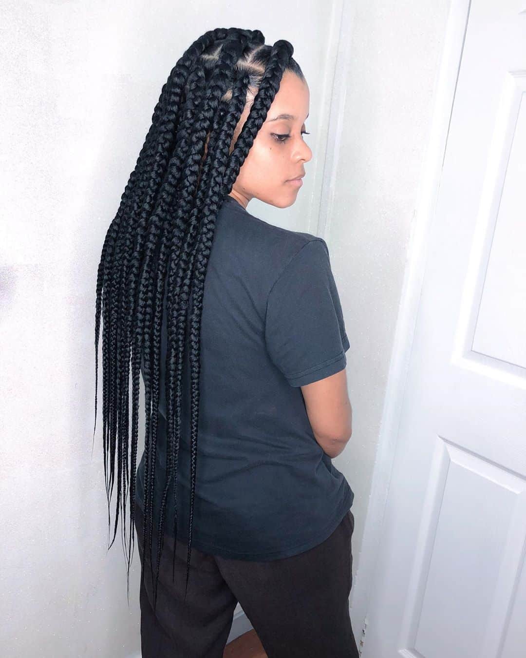 Poetic braids are very long