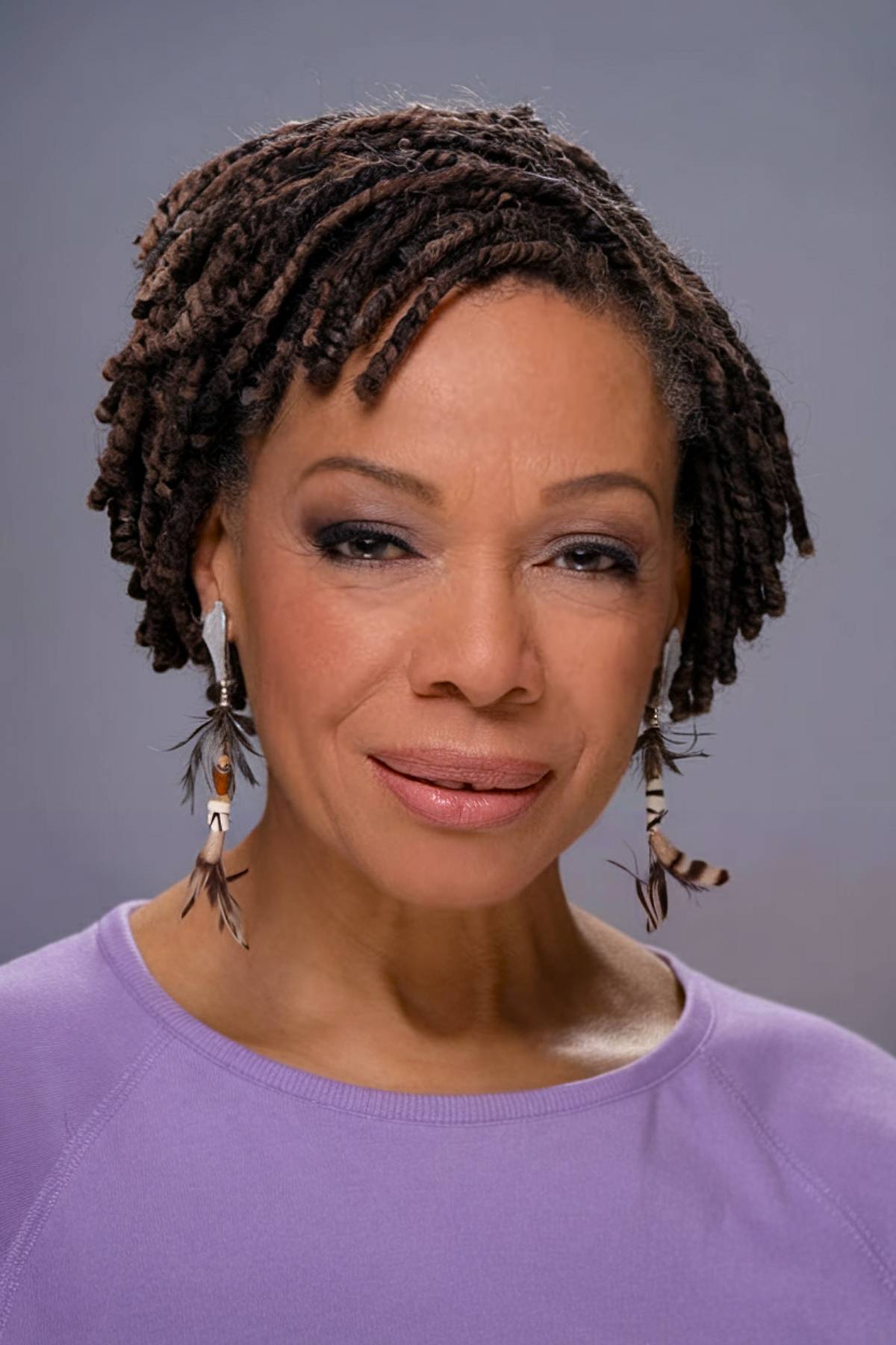 Short natural twist braids for black women over 60 years