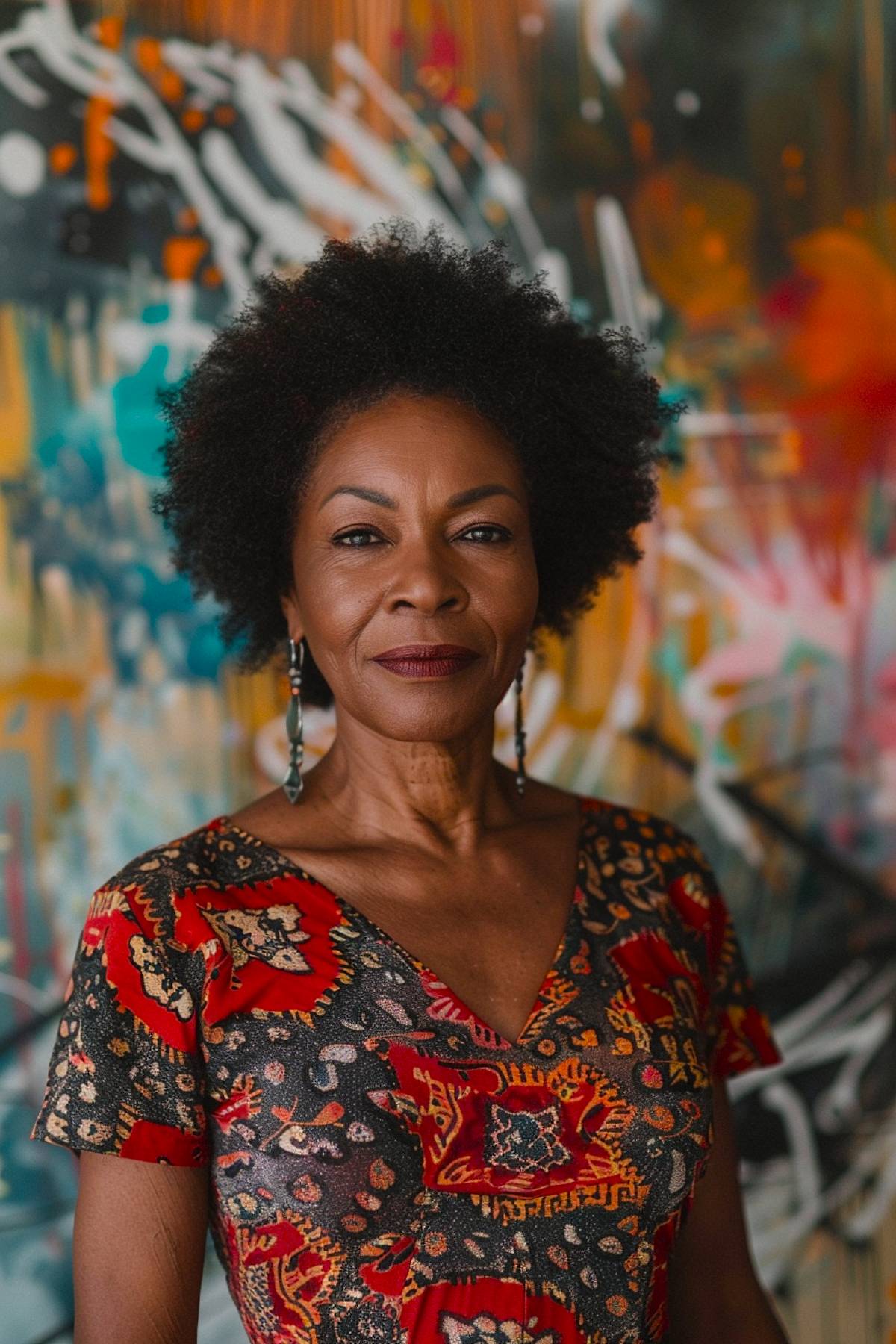 A short natural image of African women for black women more than 60 years
