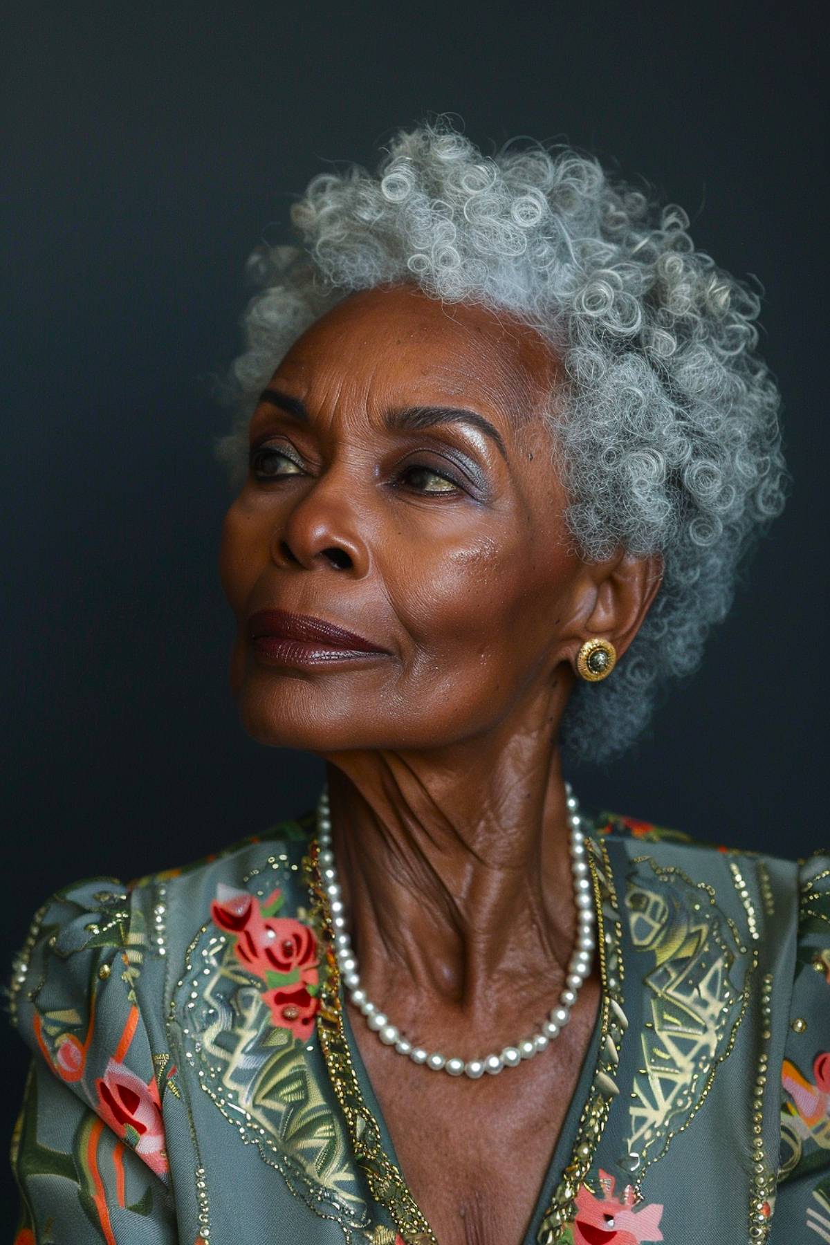 Short natural haircuts for black women over 60 years