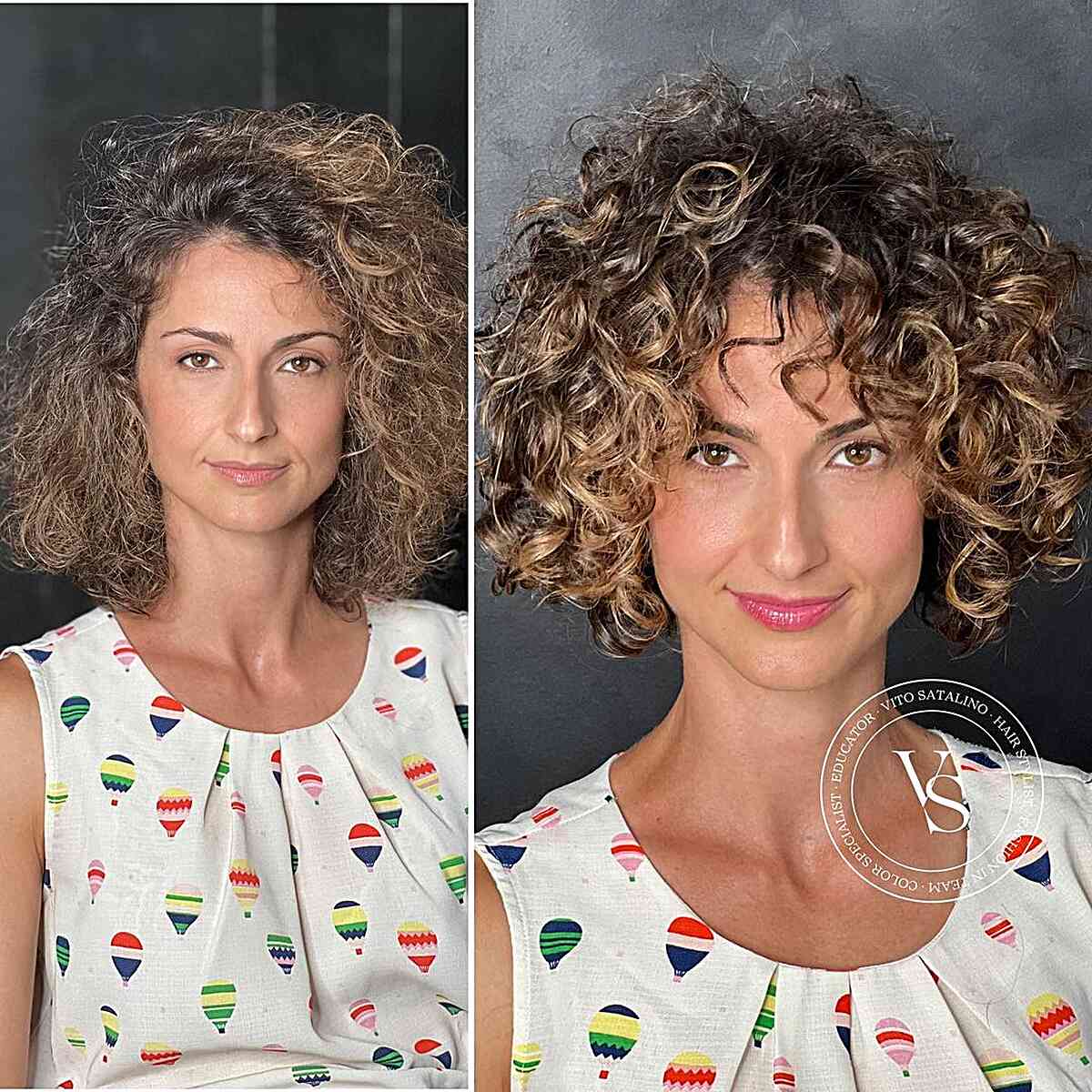 Short Romantic Rezo Cut Curls for Old Ladies