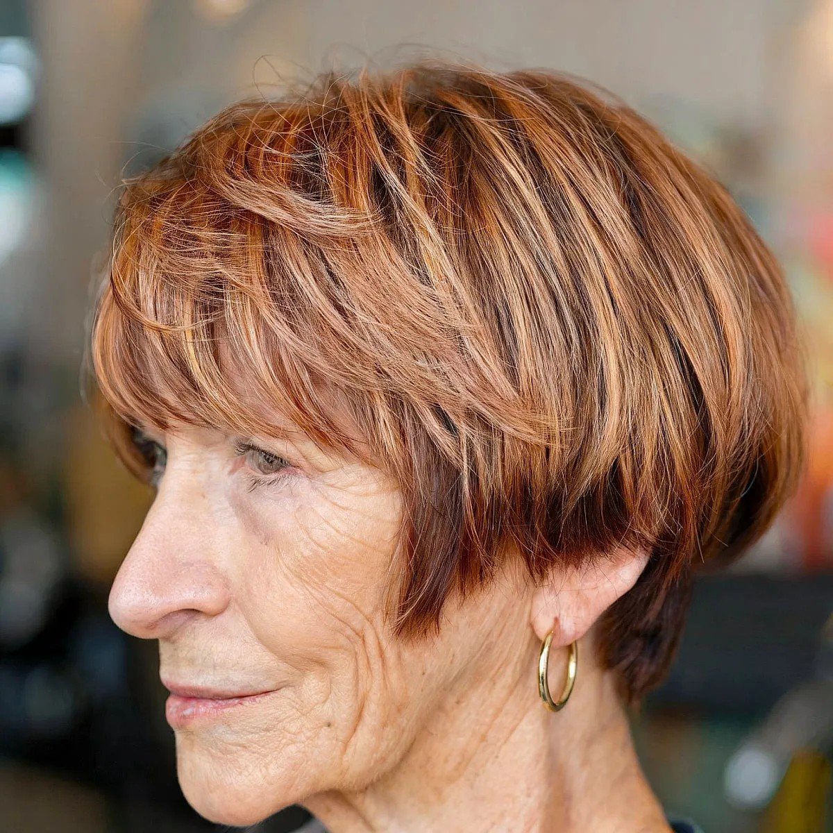 Ear-Length Layered Bob