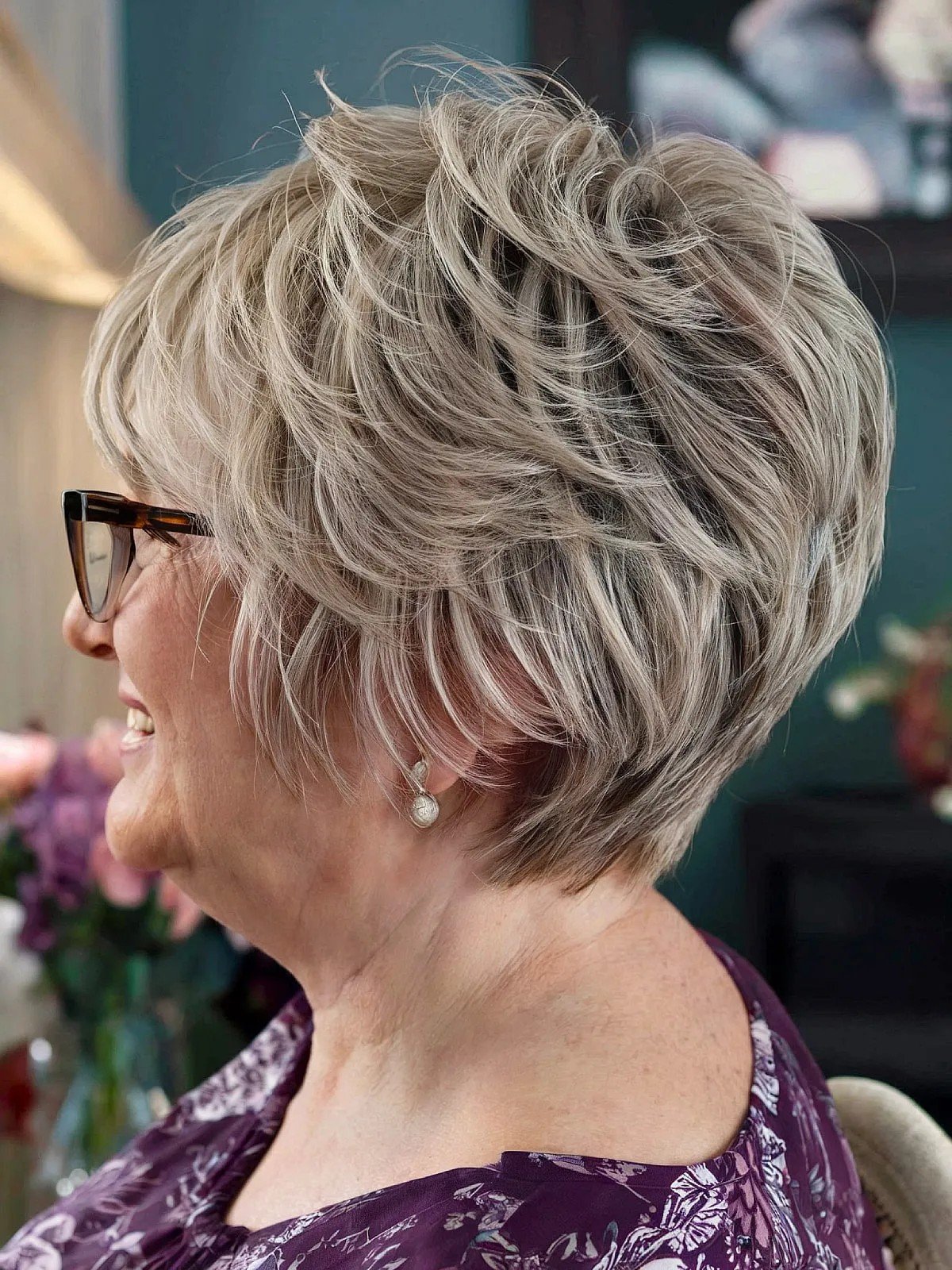 Bixie salt and feathers with soft layers for the 1960s and above women