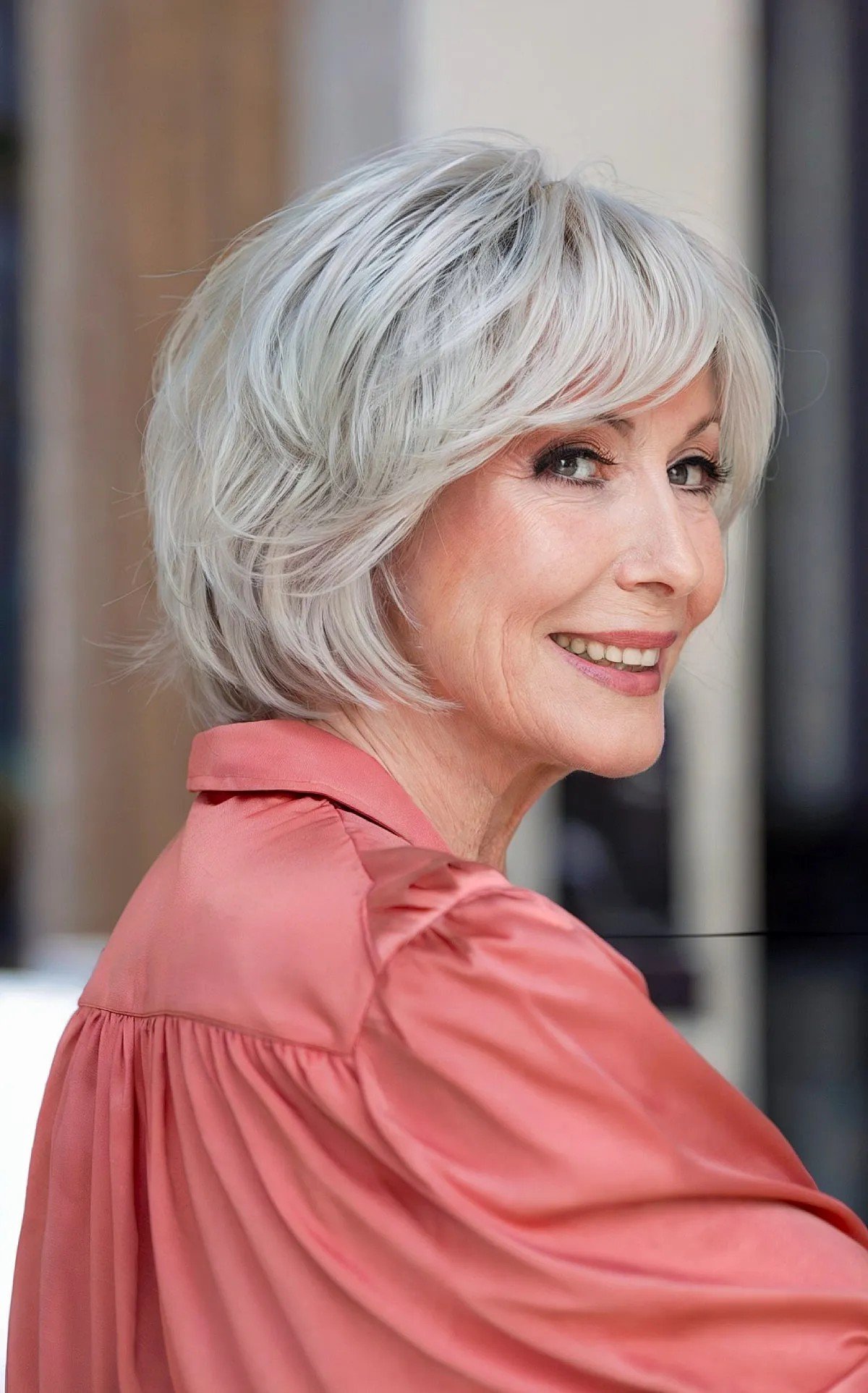 The jaw with the length of the layers of the rocks with the side explosions of women over 60