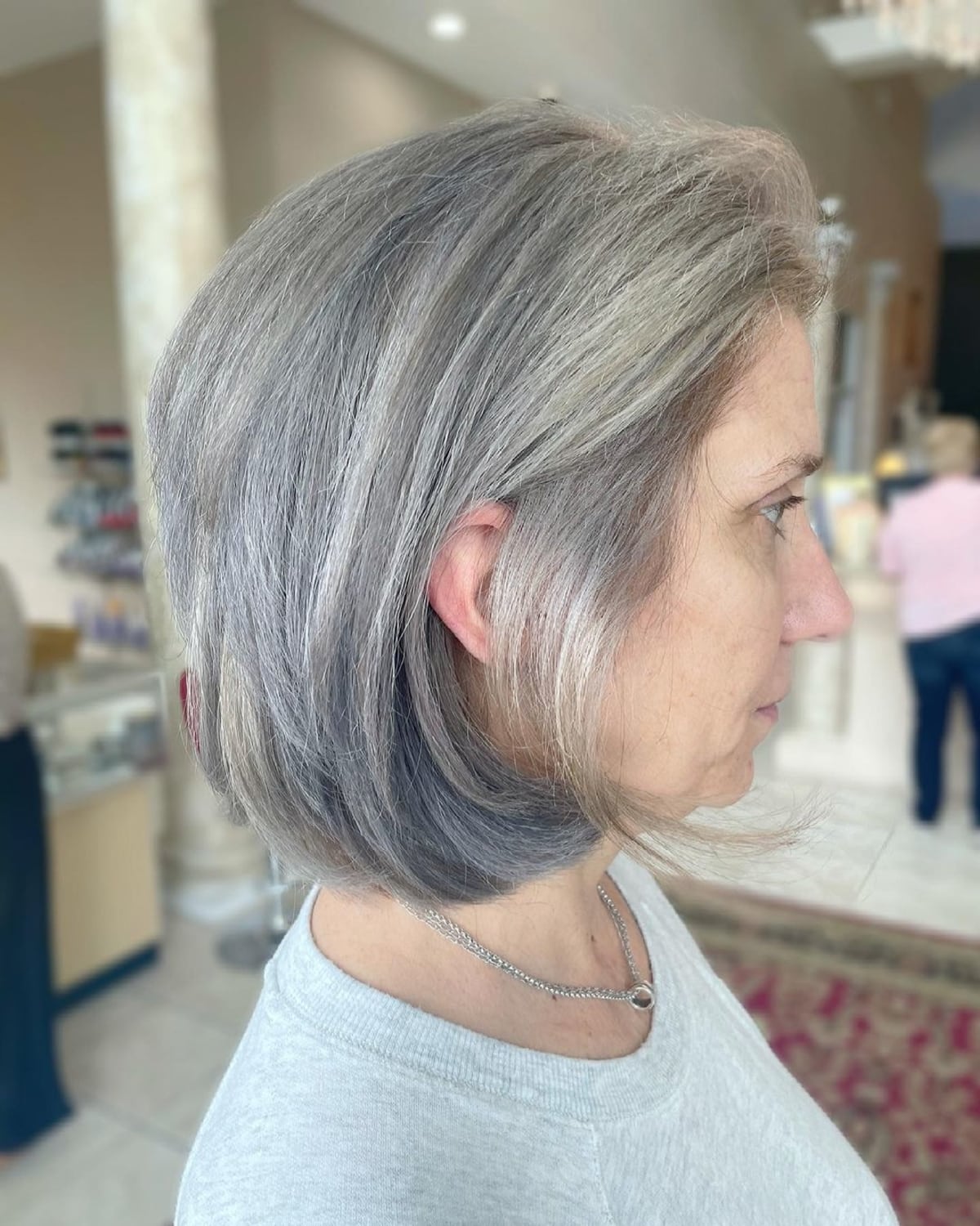 Long Bob for 60 -year -old women