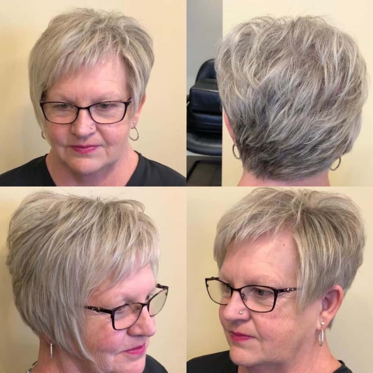 Bob from Revy Pixie with glasses of 60 -year -old women