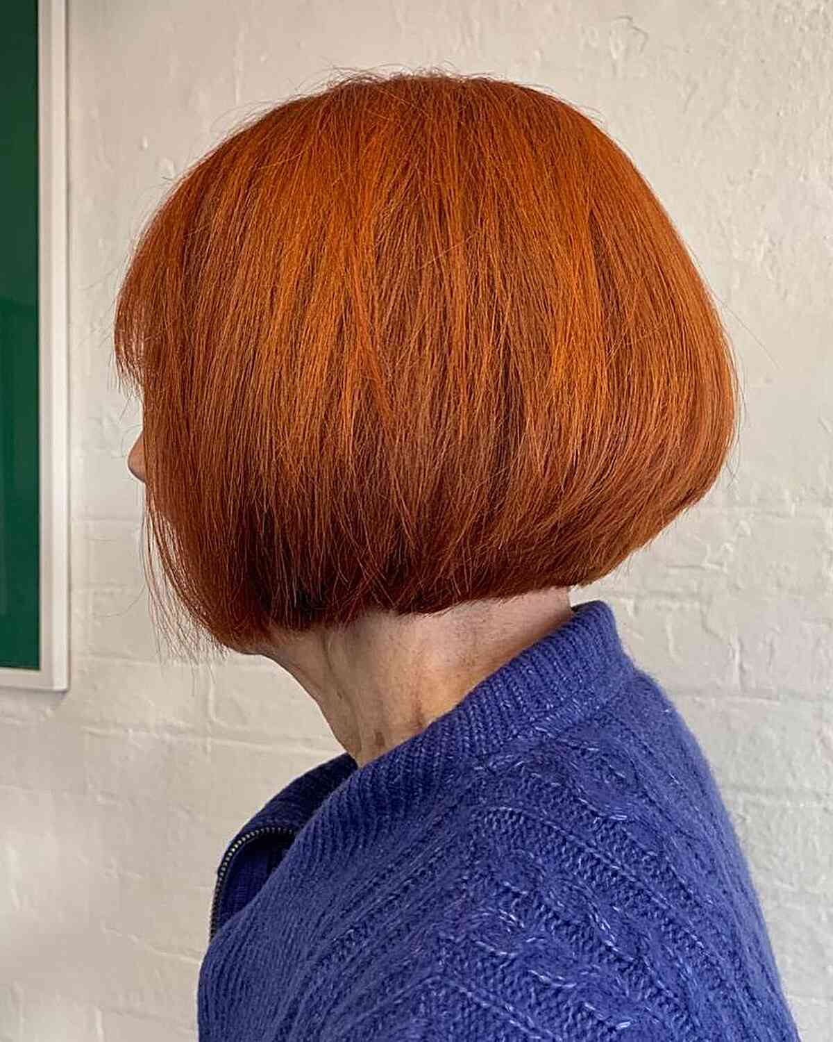 Fall -inspired copper copper hair for older women between the ages of 60 years