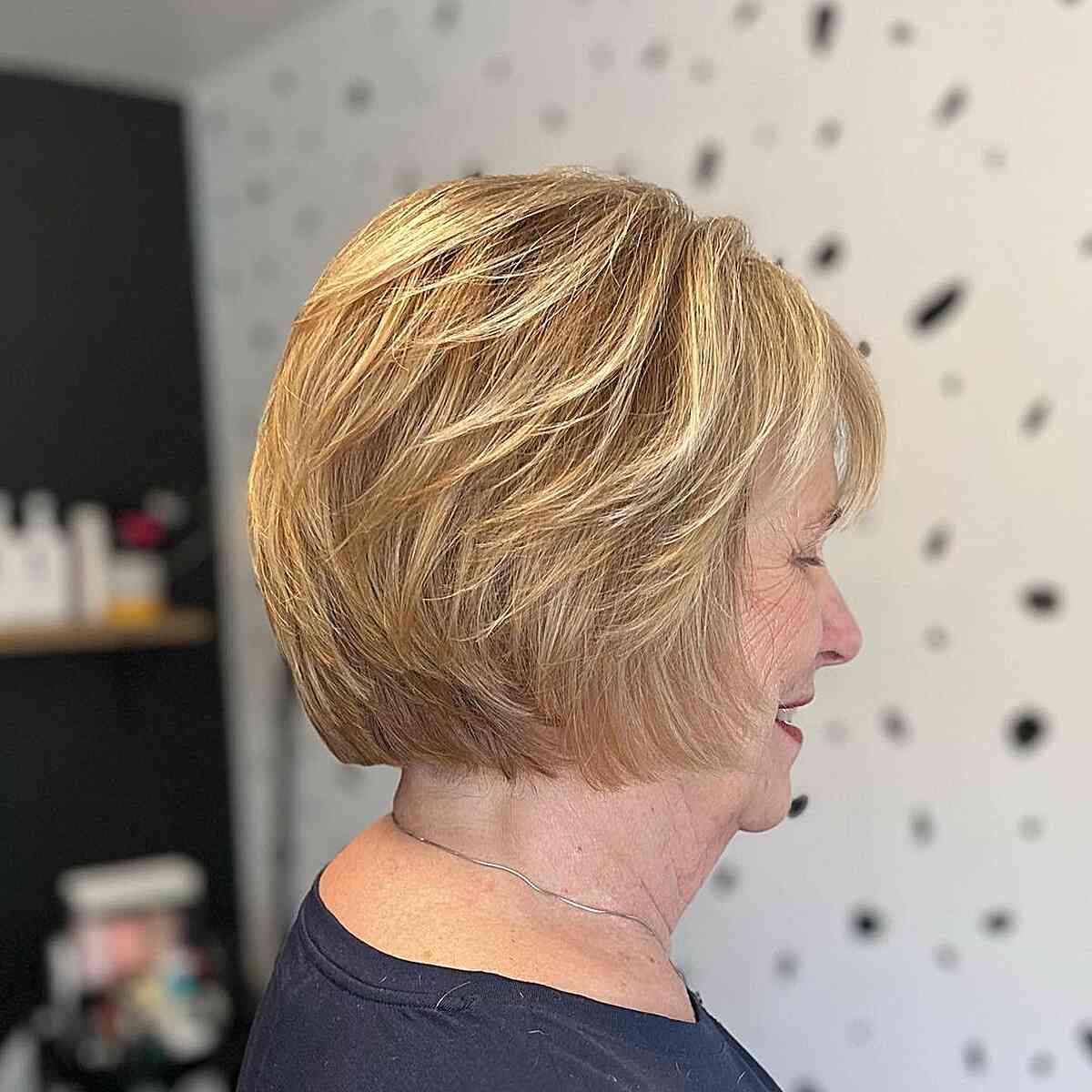 Creamy autumn honey is blonde on the most than 60 short hair