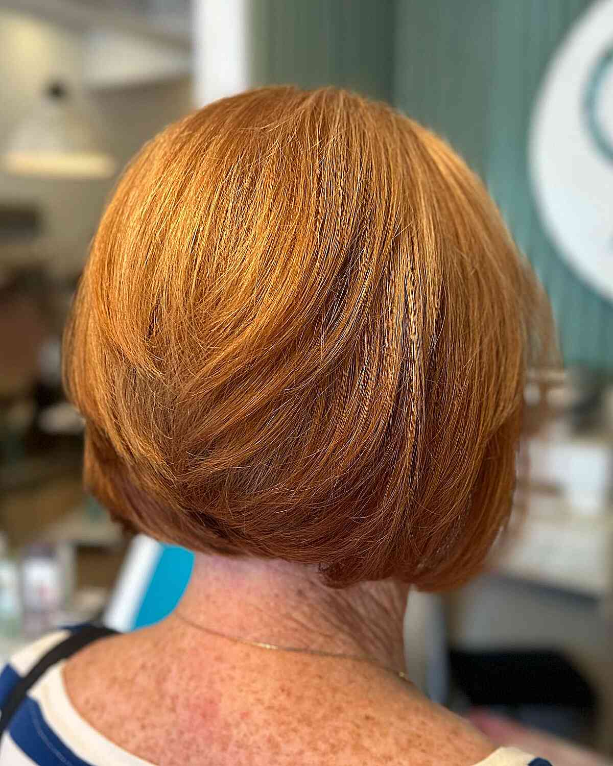 Bob bright ginger is the perfect length for falling and women more than 60