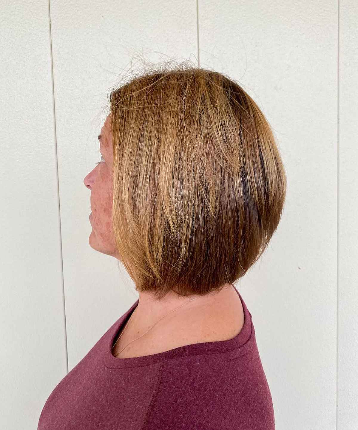 Bob stacked mid -length for women more than sixty
