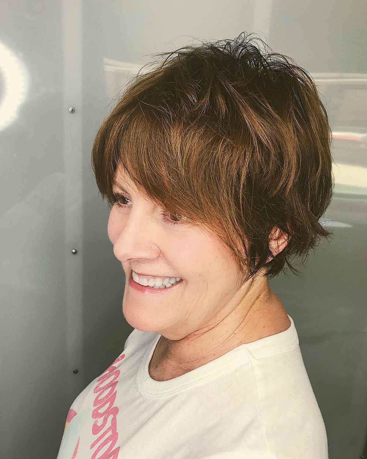 Pixse Short Shag for women over 60 years