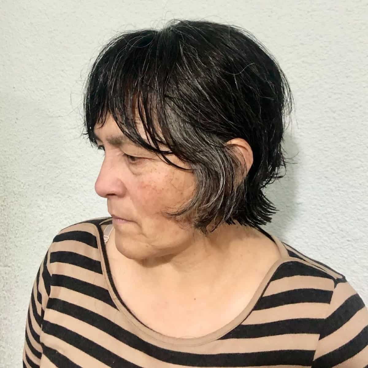 Short hairstyle for older women
