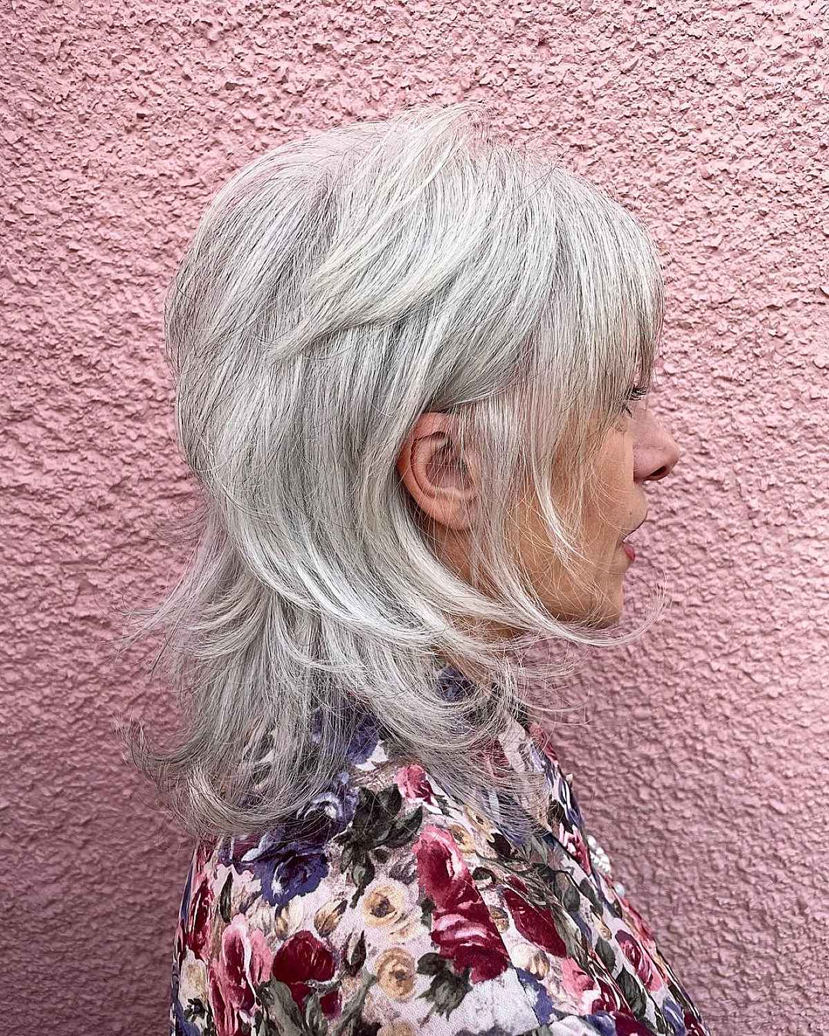 The mullet wolf clip with SWOOPY layers