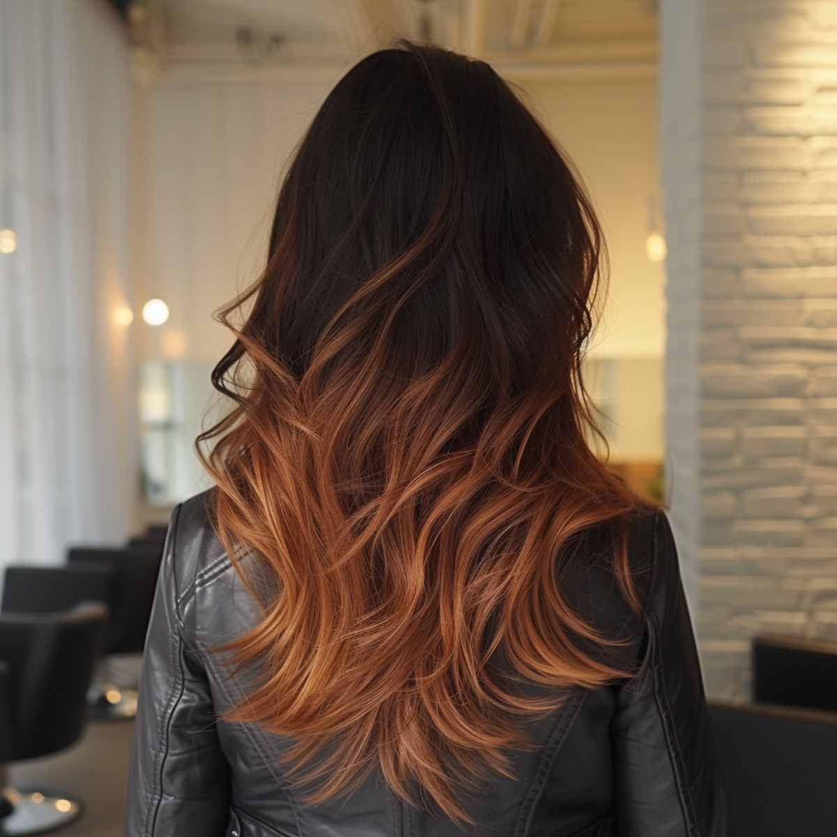Dark brown ombre hair color