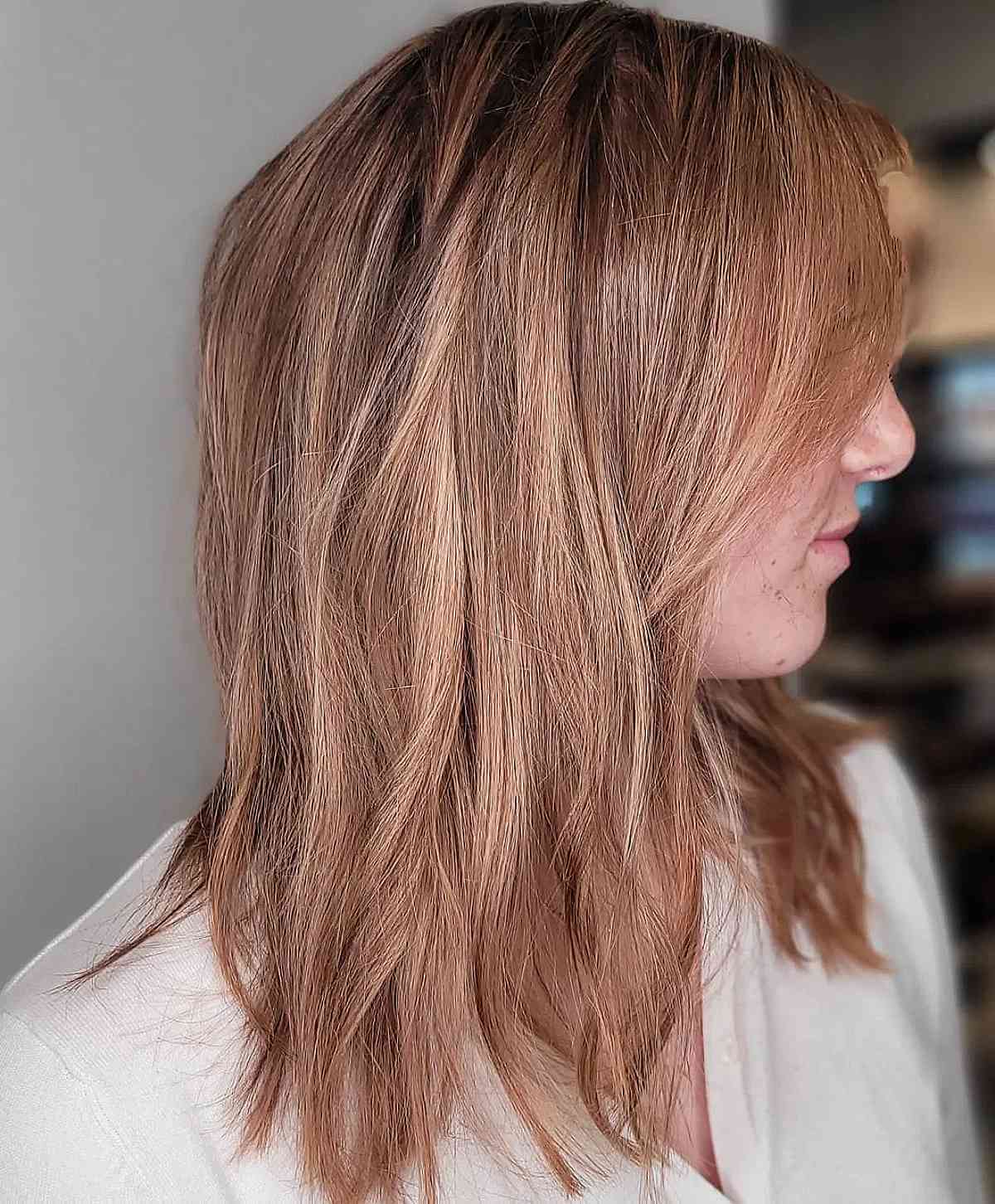 Damped strawberry -ingwer Blonde Balayage
