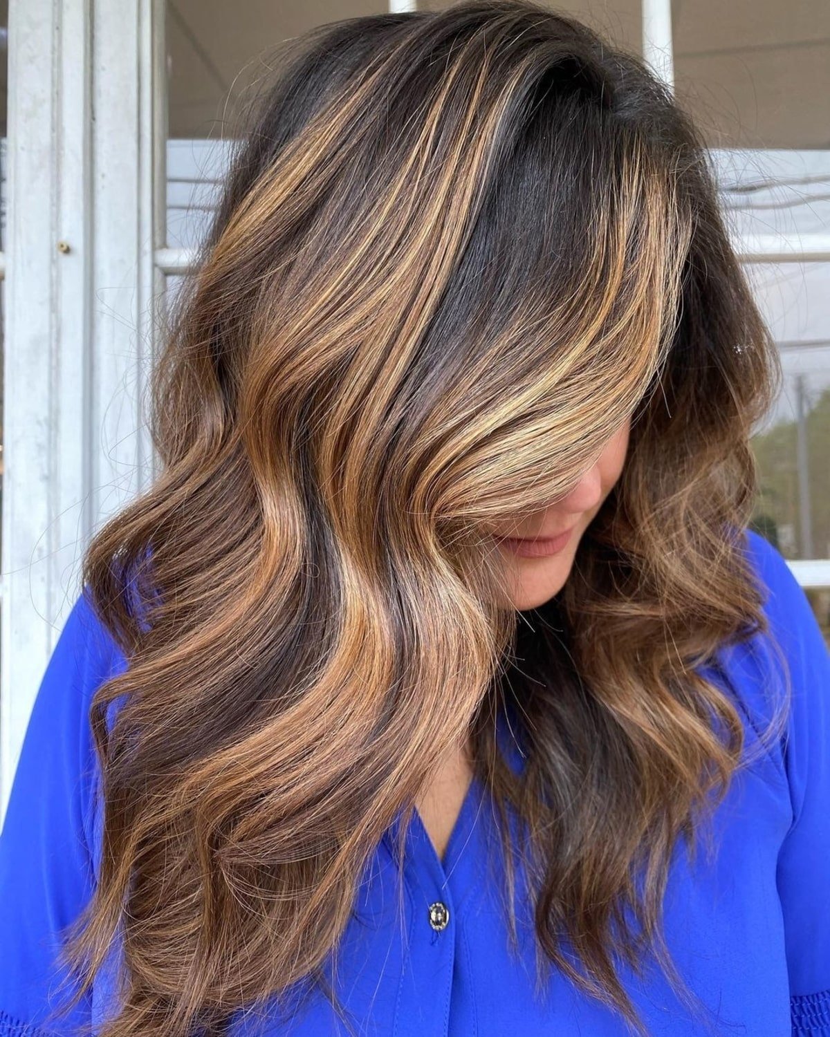 Sweet & headed caramel highlights
