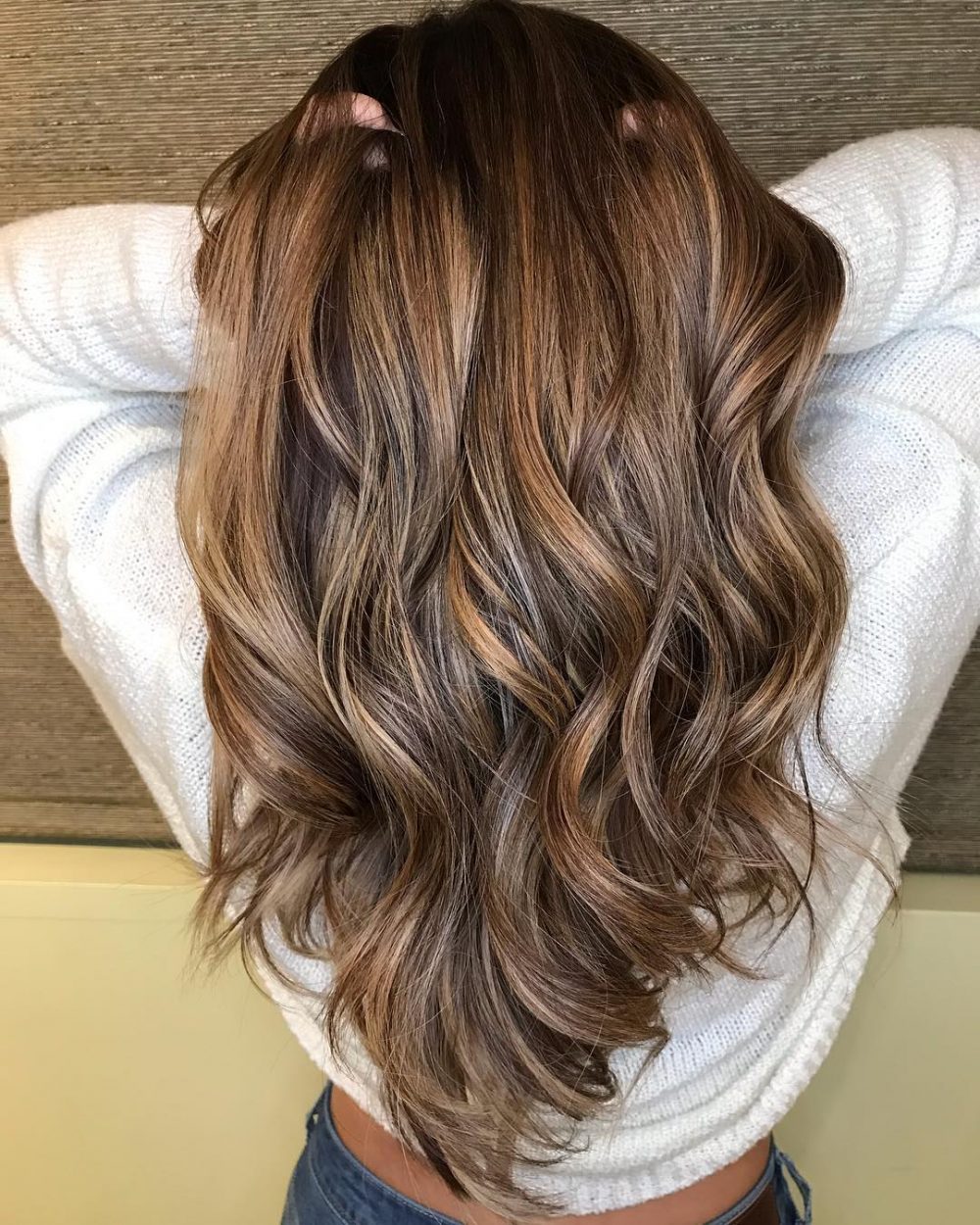 Caramel balayage with color correction