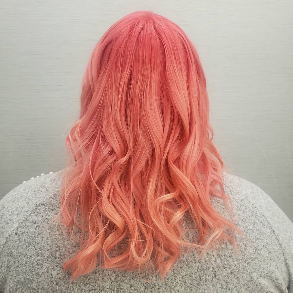 Sonnenuntergang rosa Haare