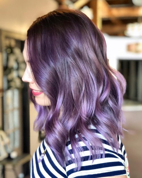 Metallic Purple and Pastel Purple