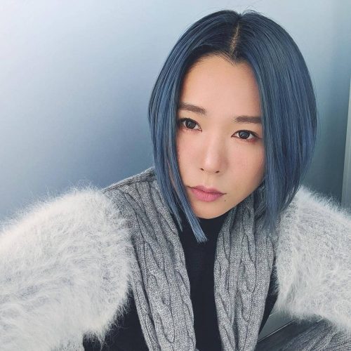 Midnight blue and silver