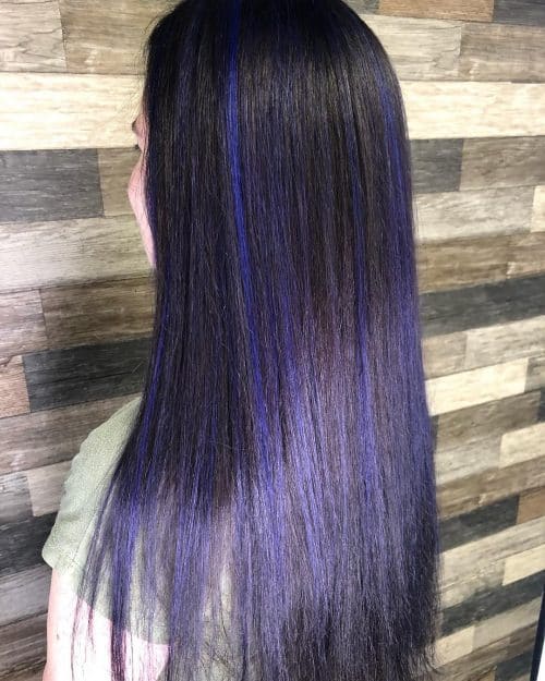 Midnight blue and purple