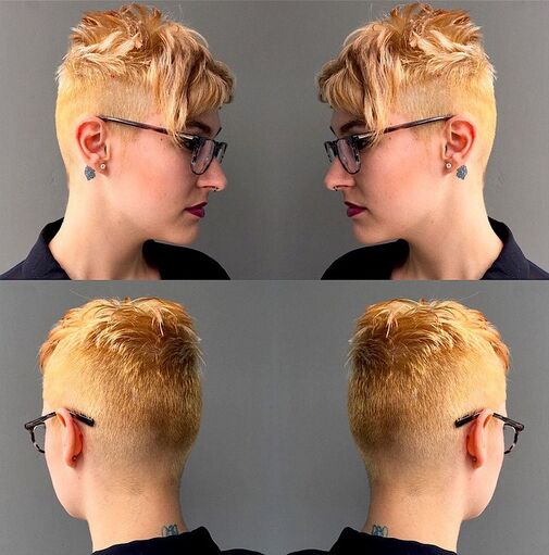Pixie Hairstyles with Long Bangs