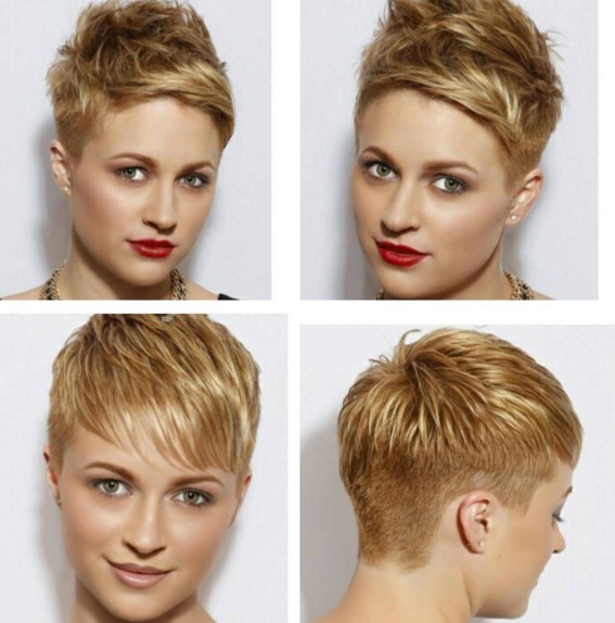 Short -layer pixie shave