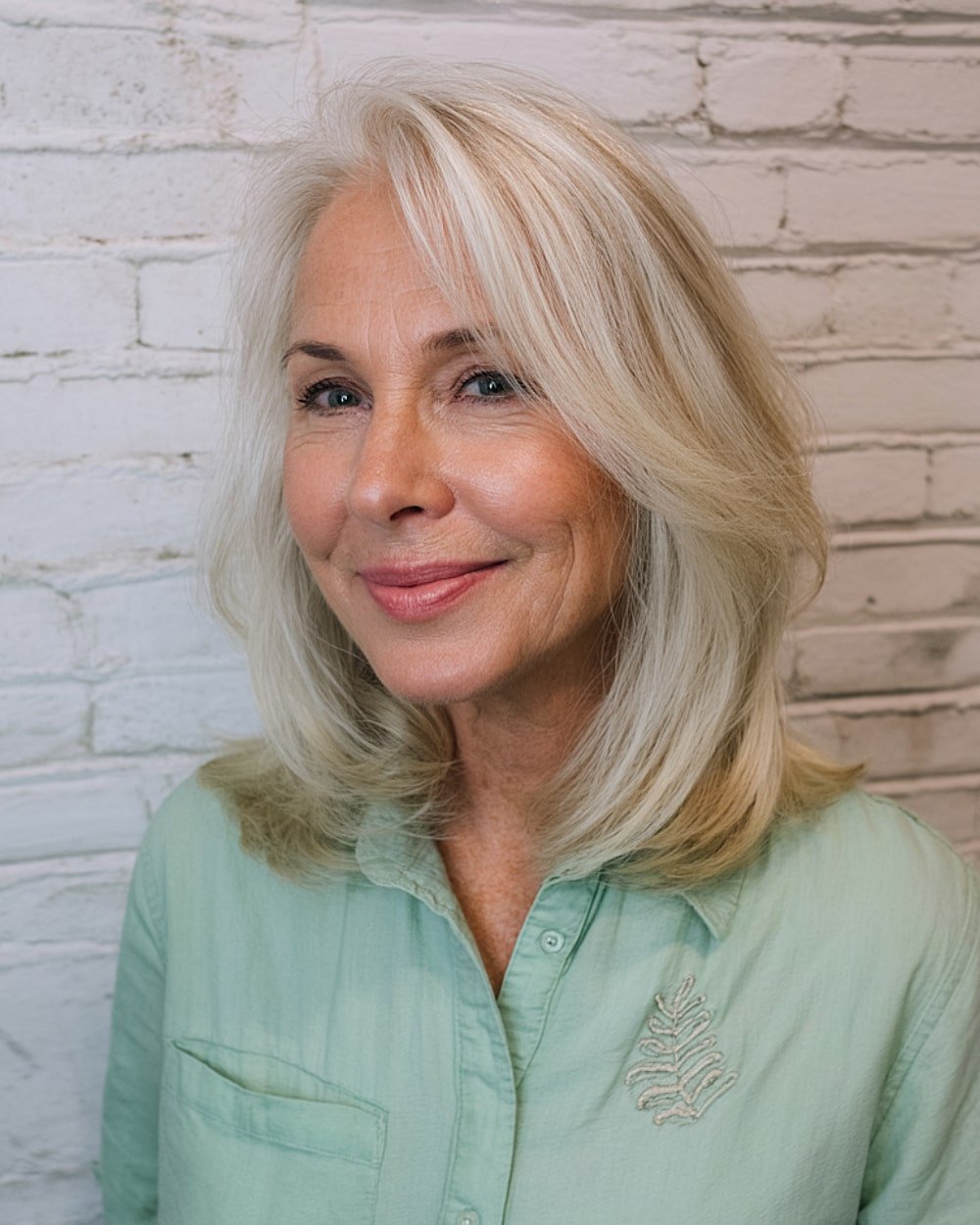 Soft layer blonde shave with soft layers to relieve hair with upside down ends