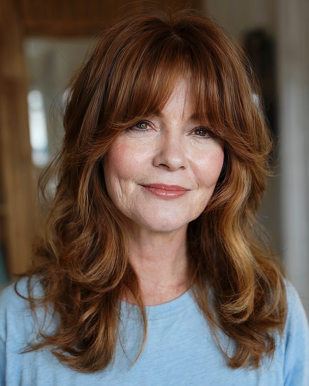 Obourne moderate layers with explosions and soft waves for older women