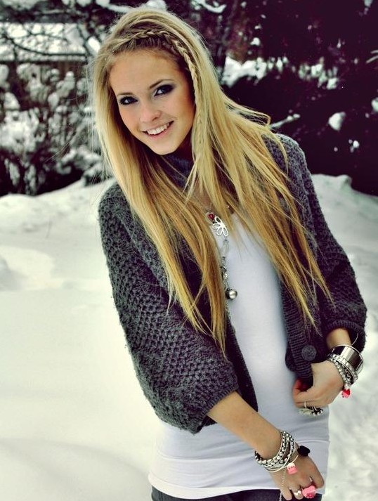Long long hairstyles with hurt bangs