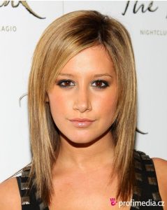 Easy, Medium Straight Haircut: Ashley Tisdale Hair