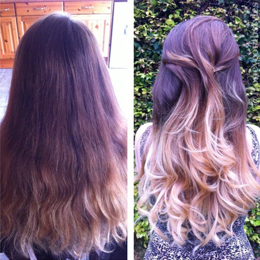 2014 Ombre hair color: Long hair is easy for girls