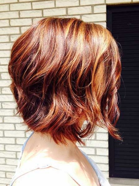 2014 short hairstyles for women: short wavy ombre hair