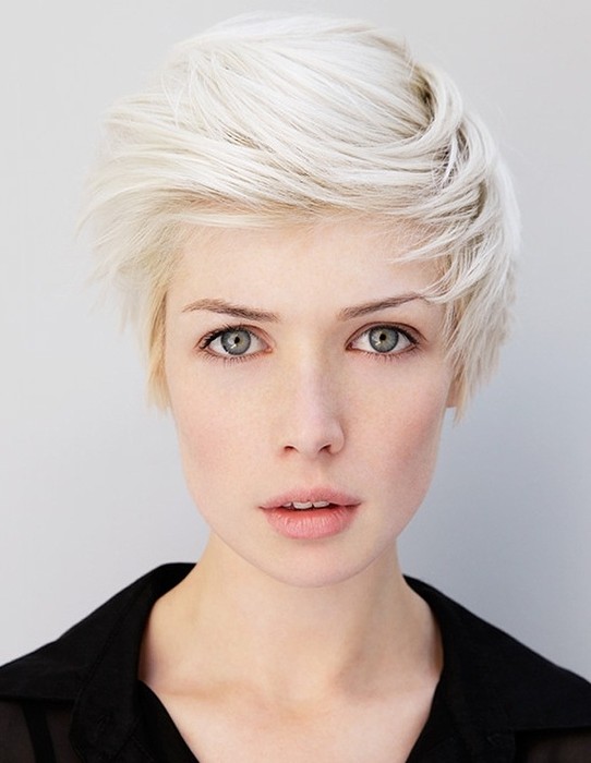 Short Hairstyles with Side Swept Bangs