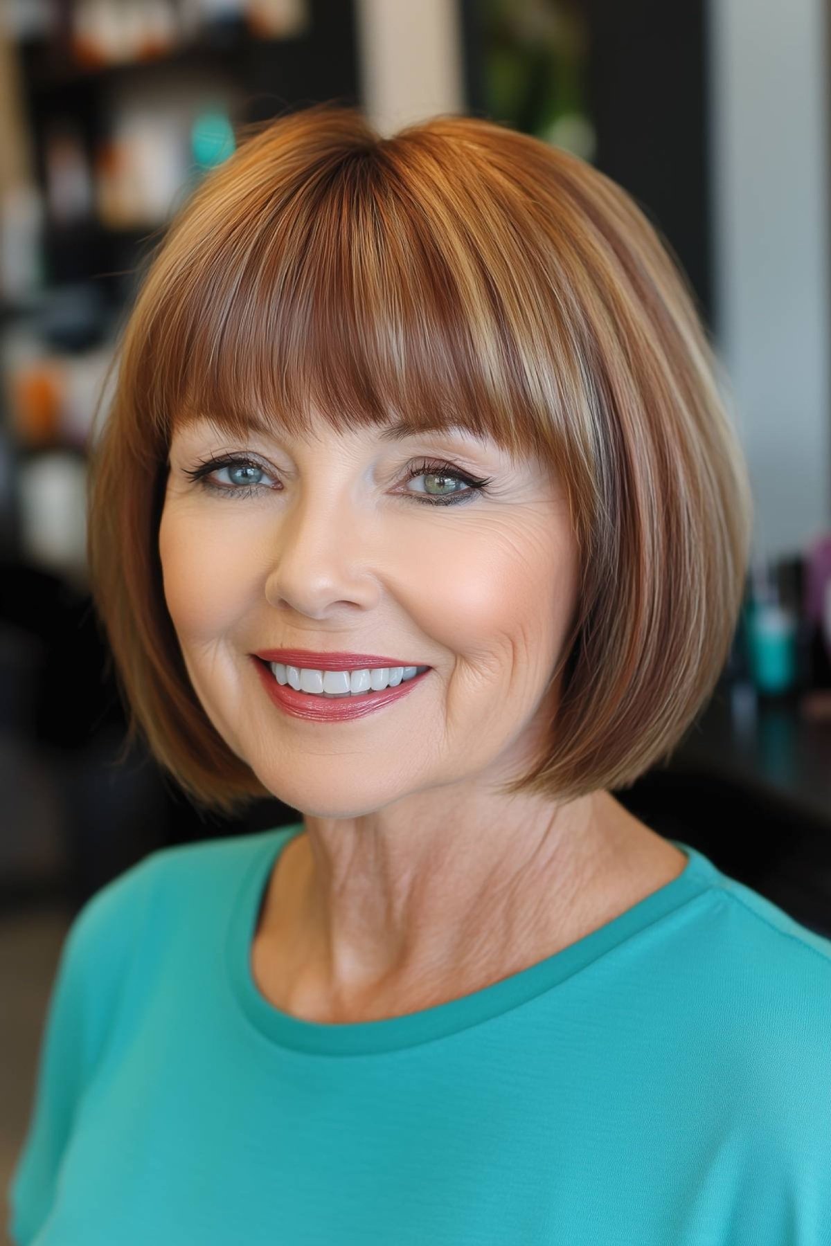 Dark blonde with the most prominent accurate copper