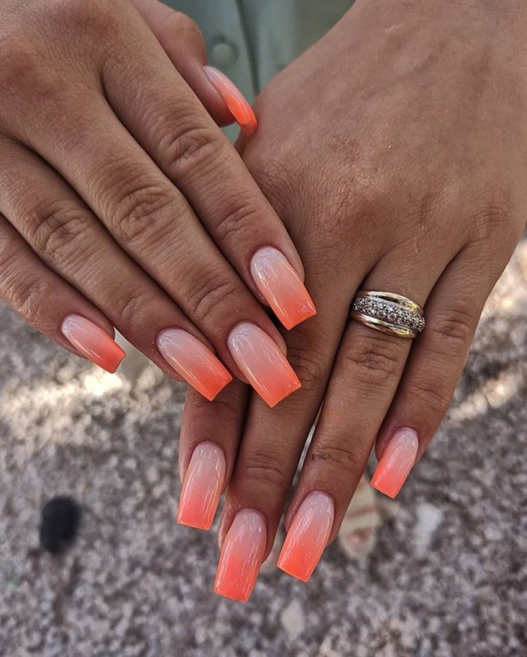 30 Chic Orange Nail Ideas To Make You Look Stunning