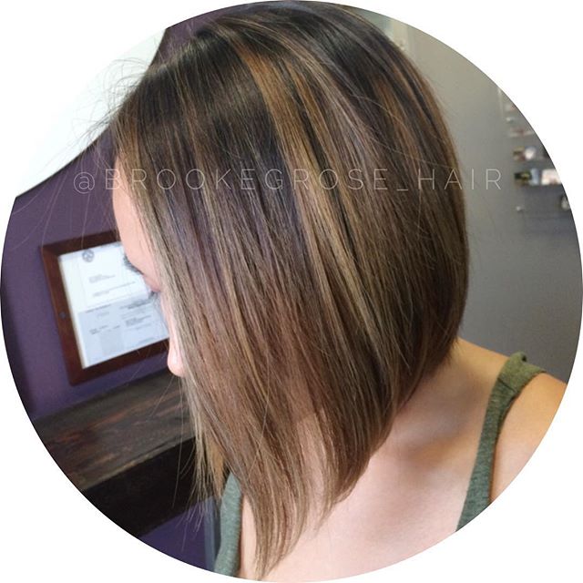 Bob A-Line hairstyle with prominent points