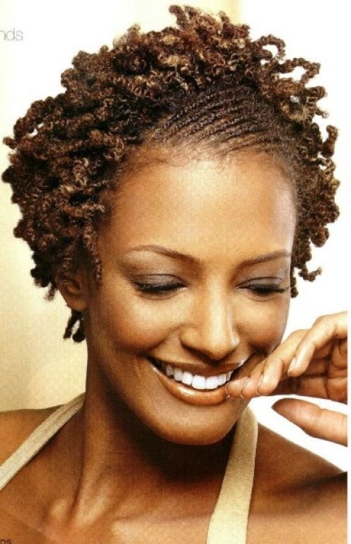 African poetry that plays for short hair: flat transformations