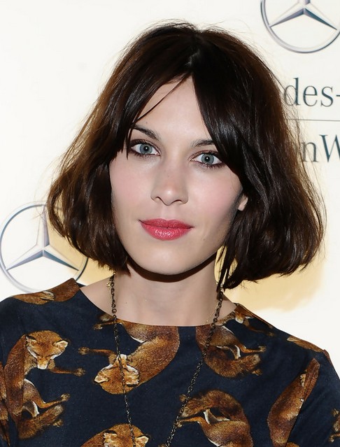 Alexa Chong short hairstyles: beautiful straightbob haircut