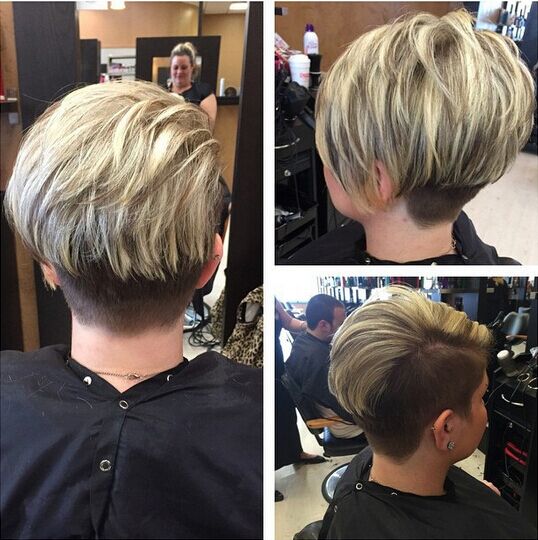 Short haircuts with a short layer