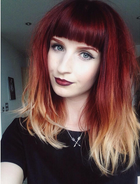 Amazing ombre hairstyle - medium barber