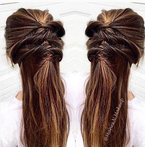 Amazing hairstyles half half below