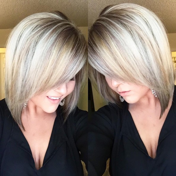 18 Hot Angled Bob Hairstyles: Shoulder Length Hair, Short Hair Cut Ideas