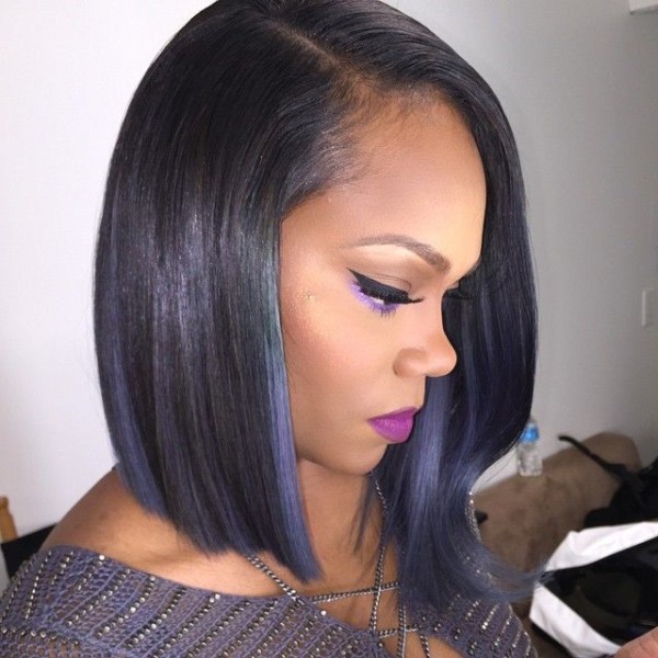 Bob Pop hairstyle for black women with thin hair