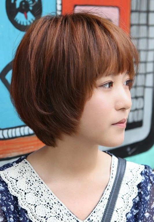 Asian Hairstyles for Girls: Short Straight Hair